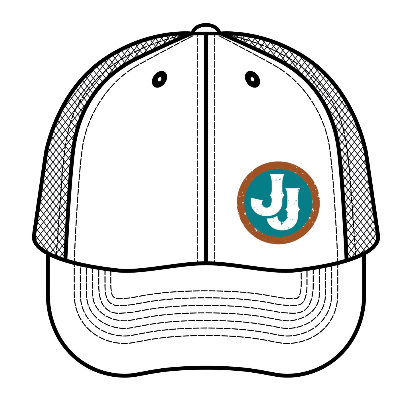 Retro Trucker Hat with JJ Logo